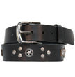 Milwaukee Leather Men's Star Emblem Genuine Leather Belt, MP7134