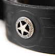 Milwaukee Leather Men's Black Frontier Star Leather Belt, MP7135