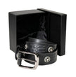 Milwaukee Leather Men's Frontier Star Black Leather Belt with Western Star Emblems - 1.5 Inch - MP7135