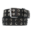 Milwaukee Leather Men's Double Prong Grommet Genuine Leather Belt, MP7137