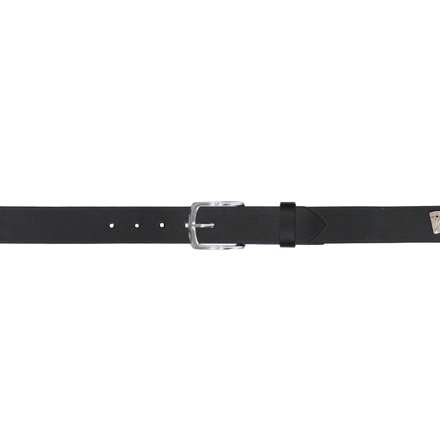 Milwaukee Leather Men's Playing Card Emblem Genuine Leather Belt, MP7139