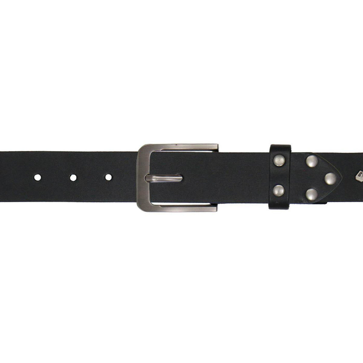 Milwaukee Leather Men's Skull & Pistons Genuine Leather Belt, MP7141