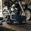 Milwaukee Leather Men's Motorcycle Emblem Genuine Leather Belt, MP7143