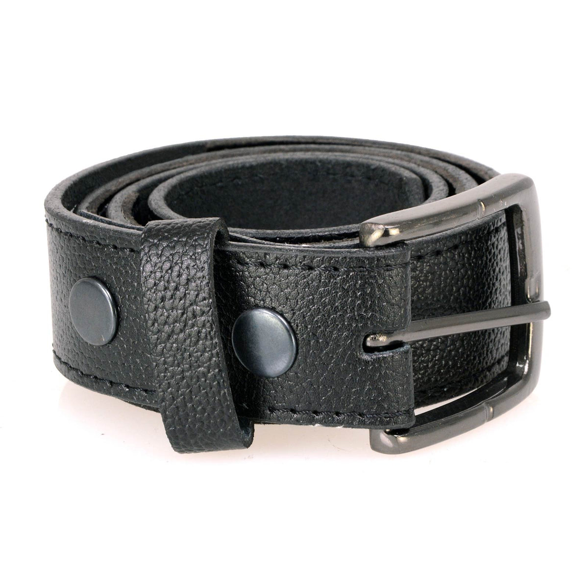 Milwaukee Leather Men's Black Money Leather Belt, MP7150