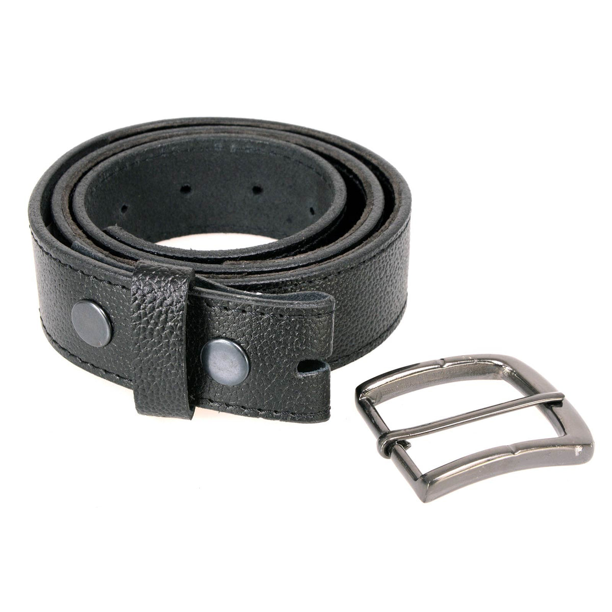 Milwaukee Leather Men's Black Money Leather Belt, MP7150