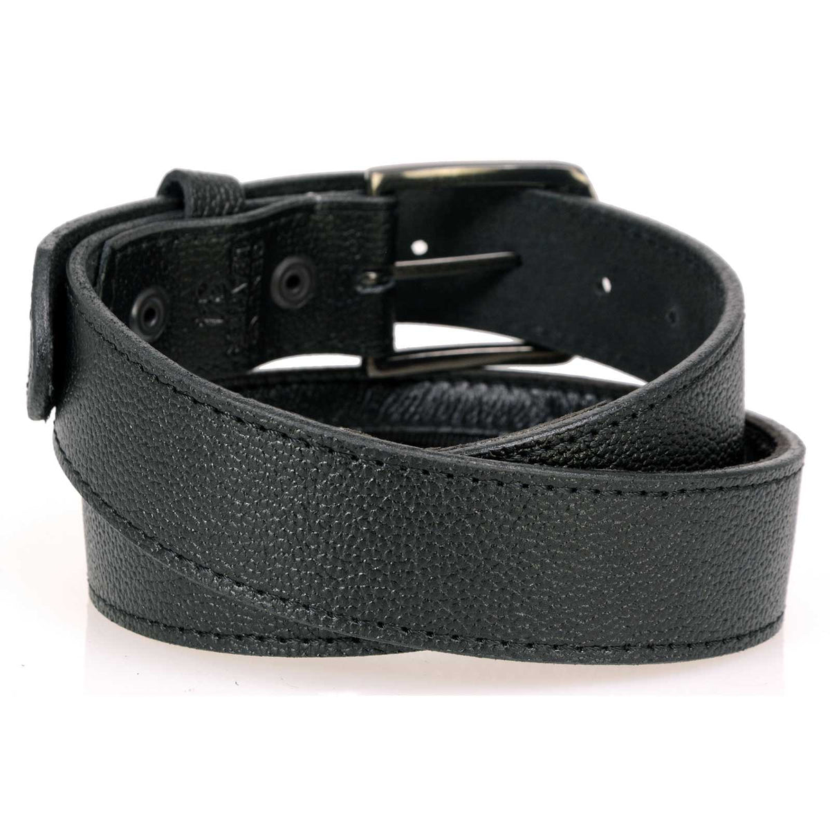 Milwaukee Leather Men's Black Money Leather Belt, MP7150