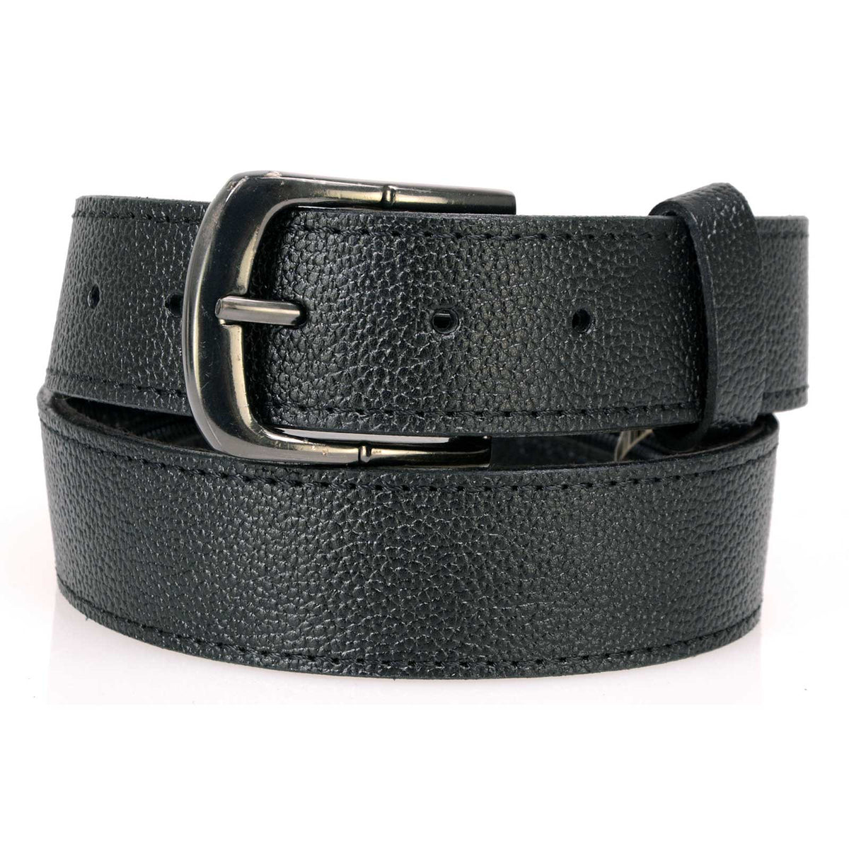 Milwaukee Leather Men's Black Money Leather Belt, MP7150