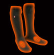 Nexgen Heat MP7905 Men's Heated Sock Liners, Top and Bottom Foot Heat, Rechargeable Power Included