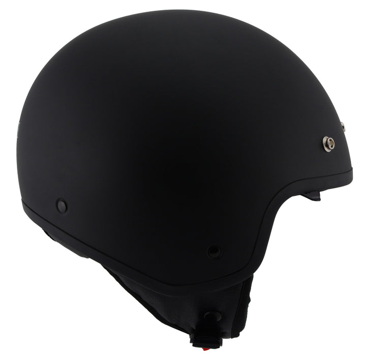 Milwaukee Performance Helmets MPH9700DOT Accelerator 3 /4 Open Face Matte Black Helmet
