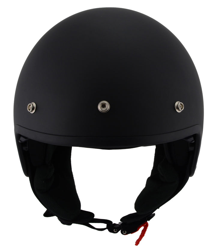 Milwaukee Performance Helmets MPH9700DOT Accelerator 3 /4 Open Face Matte Black Helmet