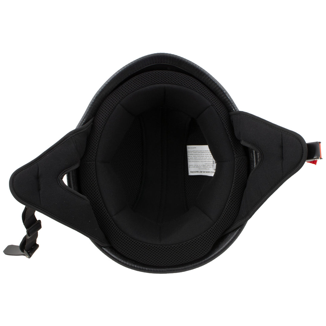 Milwaukee Helmets MPH9740DOT Motorrad DOT German Style Matte Black Half Face Motorcycle Bikers Helmet