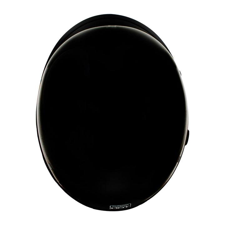 Milwaukee Helmets MPH9751DOT Gloss Black Polo Style DOT Motorcycle Half Face Bikers Helmet