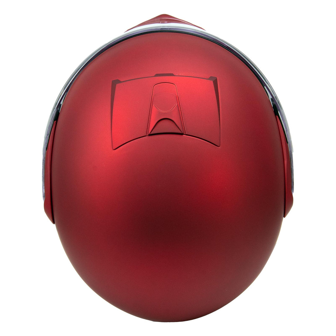 Milwaukee Helmets MPH9827DOT Cypher Flat Red Advanced Motorcycle Modular Helmet w/ Drop Down Visor