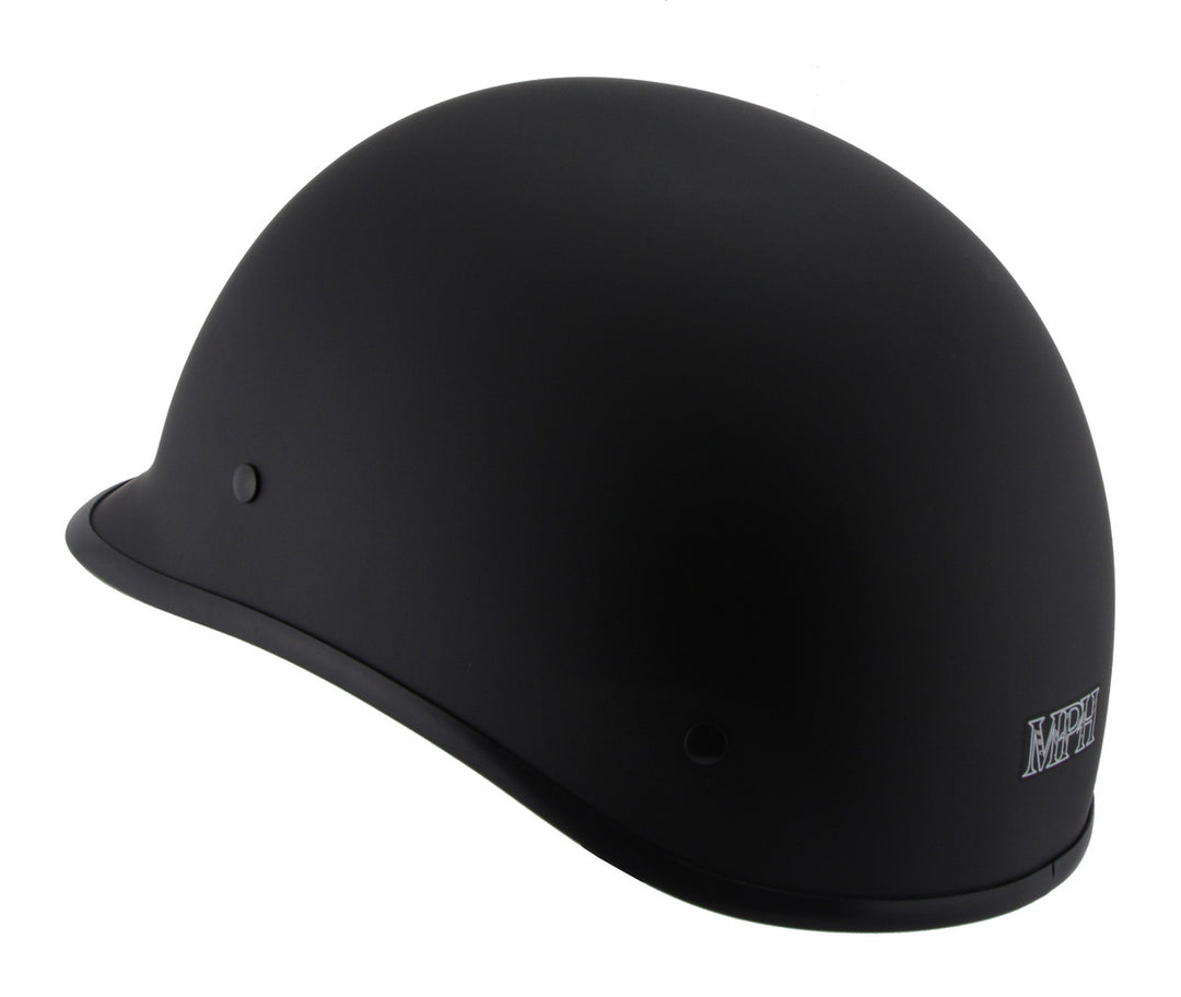 Milwaukee Performance Helmets MPH9860N Derby Novelty Matte Black Half Helmet