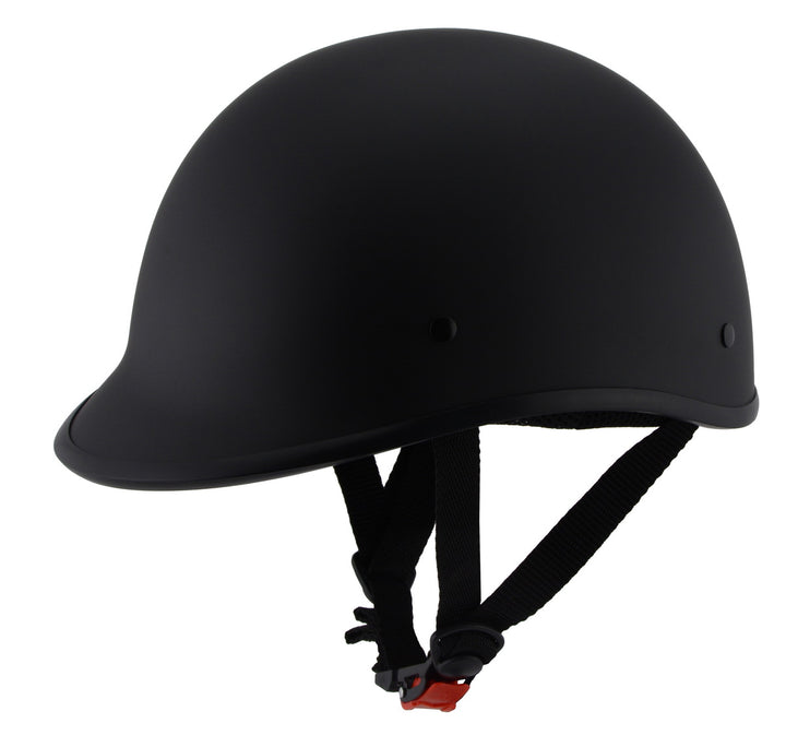 Milwaukee Performance Helmets MPH9860N Derby Novelty Matte Black Half Helmet