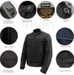 Milwaukee Leather Women's Shade Black Textile Motorcycle Jacket w/ CE Armor - MPL22706