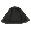 Milwaukee Leather MPL2745 Women's Black Zipper Front Jacket with Full Sleeve Removable Hoodie