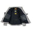 Milwaukee Leather MPM1621 Men's Grey CE Armored Long Sleeve Motorcycle Riders Shirt w/ Reinforced w/ Aramid Fibers