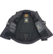 Milwaukee Leather MPM1622 Men's Black CE Armored Denim Long Sleeve Shirt Reinforced w/ Aramid Fibers