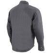Milwaukee Leather MPM1622 Men's Black CE Armored Denim Long Sleeve Shirt Reinforced w/ Aramid Fibers