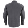 Milwaukee Leather MPM1622 Men's Black Armored Denim Long Sleeve Shirt Reinforced w/ Aramid Fibers