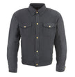 Milwaukee Leather MPM1623 Men's Black CE Armored Long Sleeve Biker Shirt Jacket Reinforced w/ Aramid Fibers