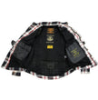 Milwaukee Leather MPM1625 Men's Armored Plaid Riding Shirt - CE Shoulder & Elbow Armor - Aramid Reinforced