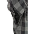 Milwaukee Leather MPM1630 Men's Plaid Flannel Biker Shirt w/ CE Armor - Reinforced w/ Aramid Fibers
