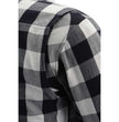 Milwaukee Leather MPM1633 Men's Plaid Flannel Biker Shirt with CE Approved Armor - Reinforced w/ Aramid Fiber