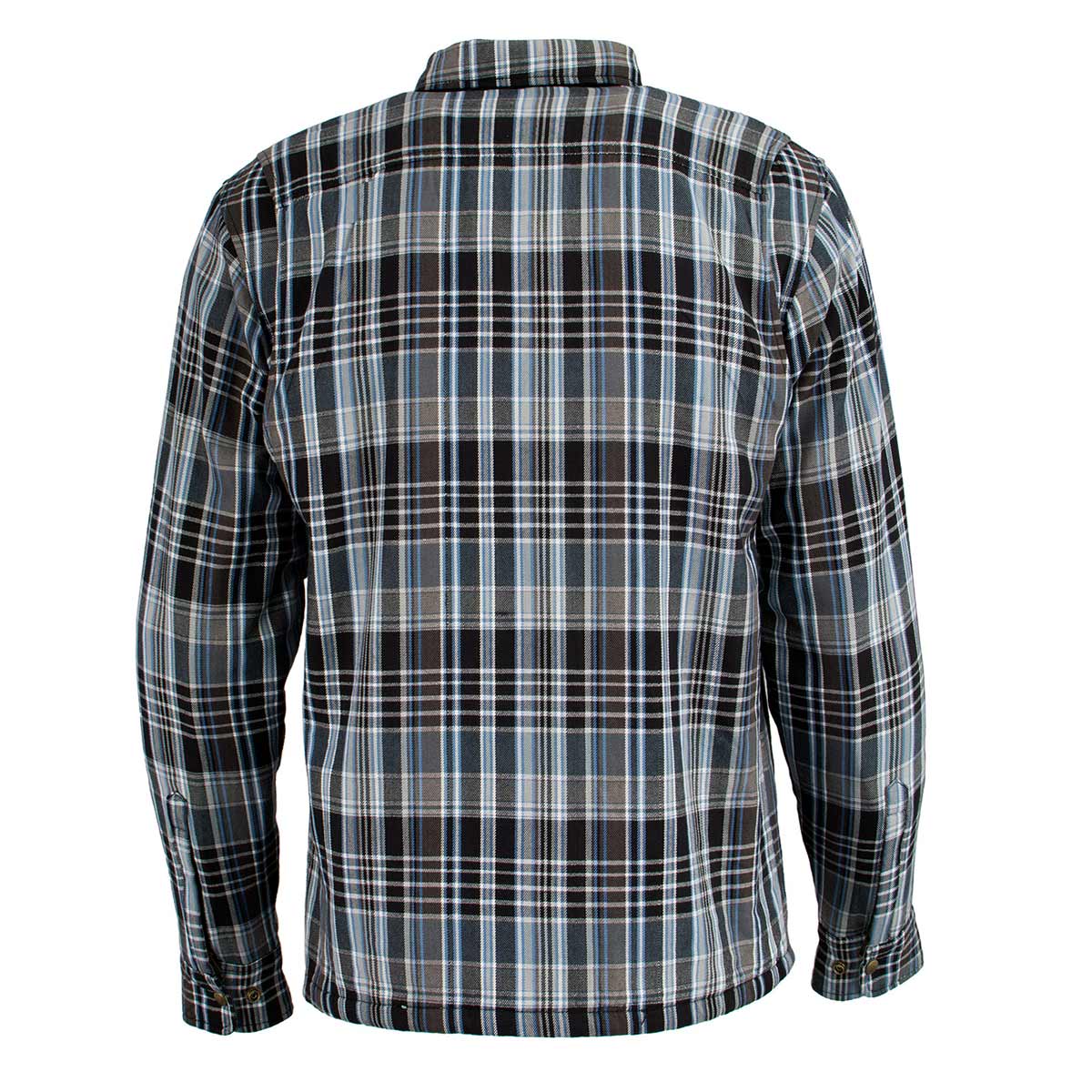 Milwaukee Leather MPM1636 Men’s Armored Riding Flannel – Full Aramid Fiber Lined, CE Shoulder/Elbow Armor