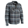Milwaukee Leather MPM1636 Men’s Armored Riding Flannel – Full Aramid Fiber Lined, CE Shoulder/Elbow Armor