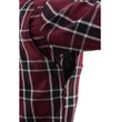 Milwaukee Leather MPM1640 Men's Plaid Flannel Biker Shirt with CE Approved Armor - Reinforced w/ Aramid Fiber
