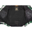 Milwaukee Leather MPM1651 Men's Plaid Flannel Biker Shirt with CE Approved Armor - Reinforced w/ Aramid Fiber