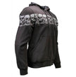 MMCC Men’s Bare Bones Hoodie - Reflective Skull Graphics Front & Back, Full Zip, 100 % Cotton - MPM1681