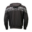 MMCC Men’s Bare Bones Hoodie - Reflective Skull Graphics Front & Back, Full Zip, 100 % Cotton - MPM1681