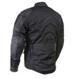 Milwaukee Leather Men's Shadow Black Textile Motorcycle Jacket w/ CE Armor - MPM17030