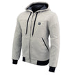 Nexgen Heat Men’s Silver Heated Hoodie Jacket – Winter Motorcycle Riding Gear for Cold Outdoors MPM1714SET