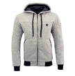 Nexgen Heat Men’s Silver Heated Hoodie Jacket – Winter Motorcycle Riding Gear for Cold Outdoors MPM1714SET