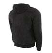 Milwaukee Leather Men's Black Streetguard Riding Hoodie - Aramid Reinforced with CE Shoulder and Elbow Armor - MPM1788