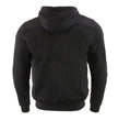Milwaukee Leather Men's Black Streetguard Riding Hoodie - Aramid Reinforced with CE Shoulder and Elbow Armor - MPM1788