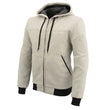 Milwaukee Leather Men's Silver Streetguard Riding Hoodie - Aramid Reinforced with CE Shoulder and Elbow Armor - MPM1788