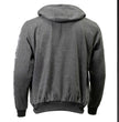 Milwaukee Leather Men's Bare Bones Charcoal Reflective Skull CE Armored Riding Hoodie, Shoulder & Elbow Armor - MPM1799