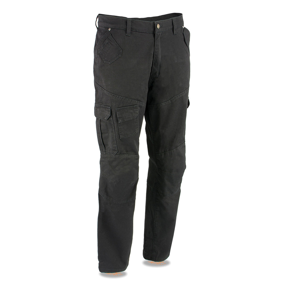 Milwaukee Leather MPM5591 Men's Republic Black CE Armored Motorcycle Denim Jeans Pants Reinforced w/ Aramid Fibers