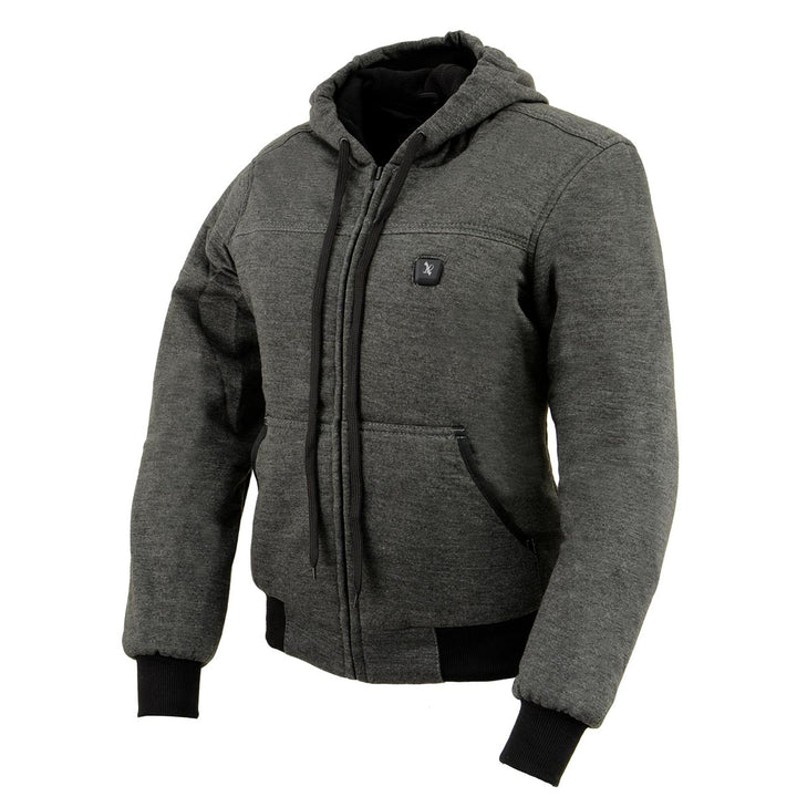NexGen Heat Women’s Grey Heated Hoodie Jacket, – Front Zipper Insulated Thermal Wear - NXL2713