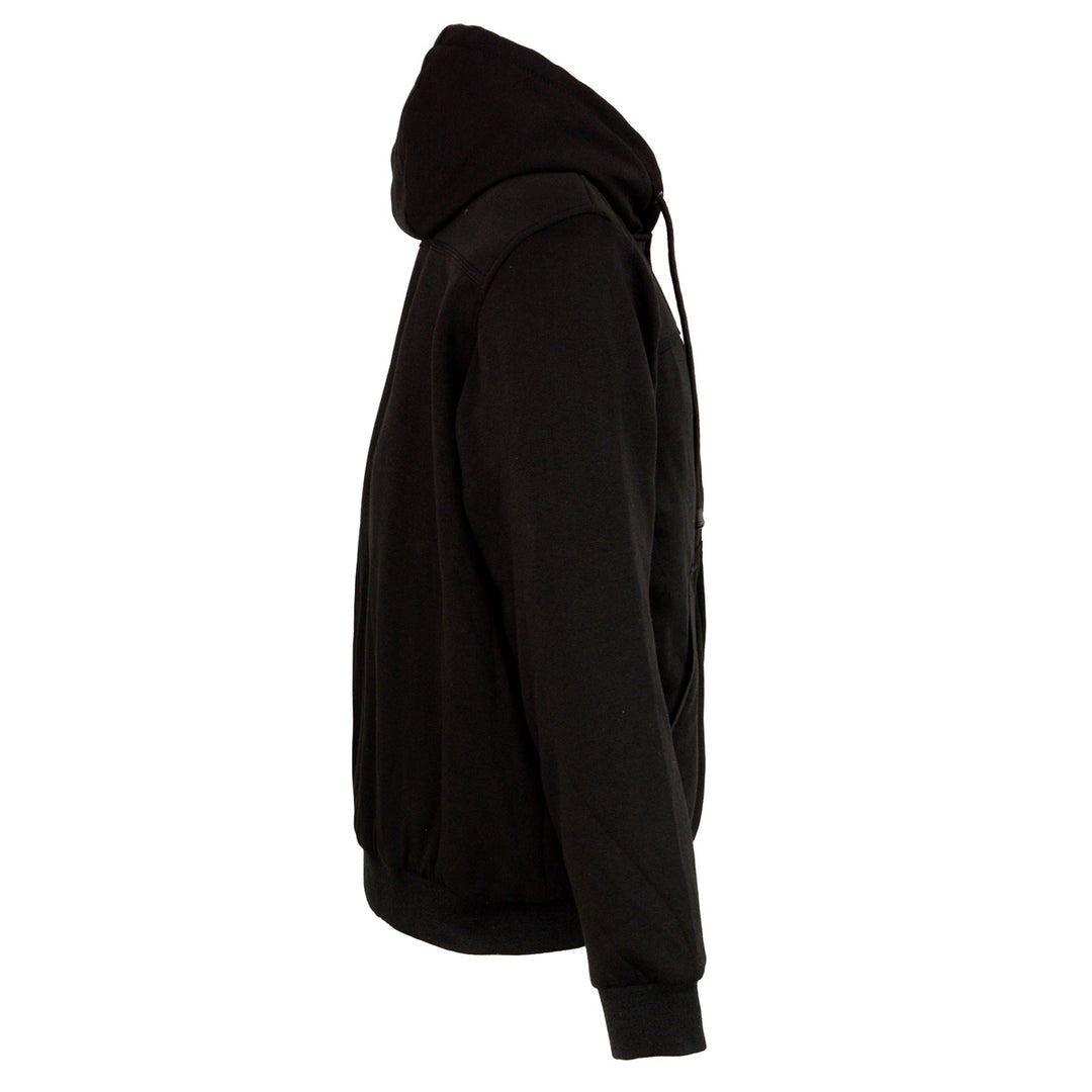 Nexgen Heat Men’s Black Heated Hoodie Jacket – Winter Motorcycle Riding Gear for Cold Outdoors MPM1713SET