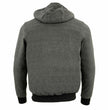 Nexgen Heat Men’s Black Heated Hoodie Jacket – Winter Motorcycle Riding Gear for Cold Outdoors MPM1713SET