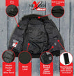 Nexgen Heat Men’s Grey Heated Hoodie Jacket – Winter Motorcycle Riding Gear for Cold Outdoors MPM1713SET