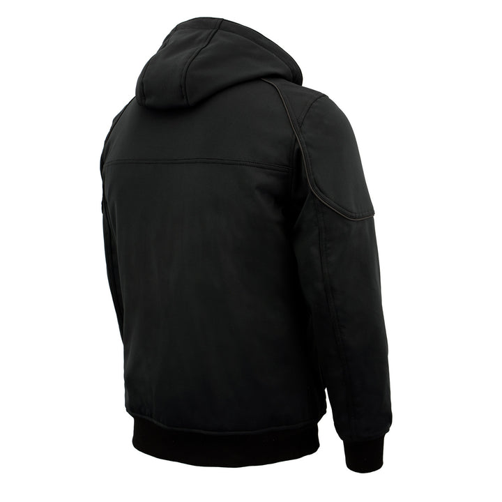 NexGen Heat Men’s Heated – Soft Shell Racing Style  Jacket, 7.4V, 3 Heat Levels, Night Visibility – Cold MPM1761SET
