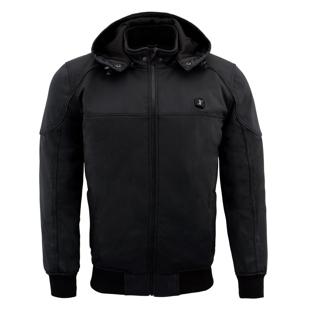 NexGen Heat Men’s Heated – Soft Shell Racing Style  Jacket, 7.4V, 3 Heat Levels, Night Visibility – Cold NXM1761SET
