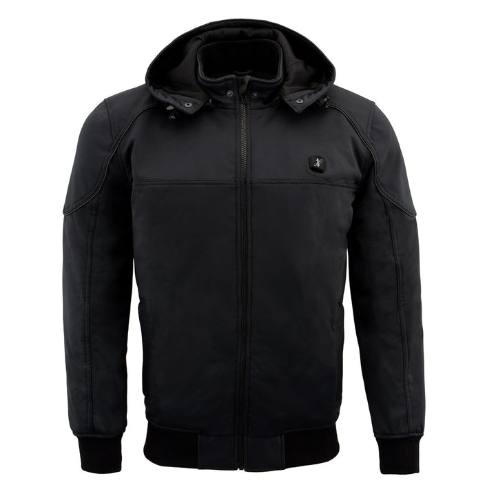 NexGen Heat Men’s Heated – Soft Shell Racing Style  Jacket, 7.4V, 3 Heat Levels, Night Visibility – Cold MPM1761SET